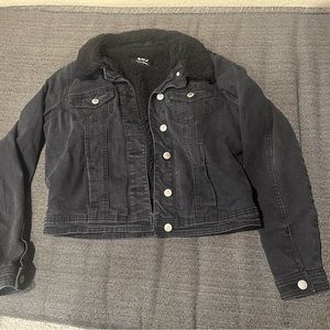 BHJ Black jean jacket size small